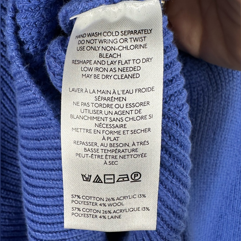 Maeve Cobalt Blue Turtleneck Sweater - Picture 7 of 8